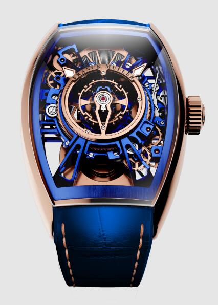 Review Franck Muller Curvex CX Grand Central Tourbillon Skeleton Men CX 36 T CTR SQT 5N ACBLBR Replica Watch